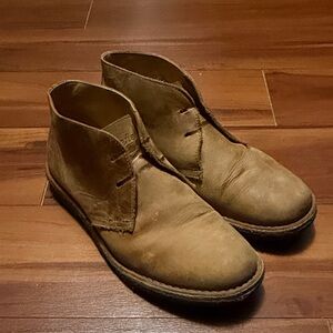 Astorflex Chukka Boot in Distressed Tan Leather Men's Shoes Sz 43